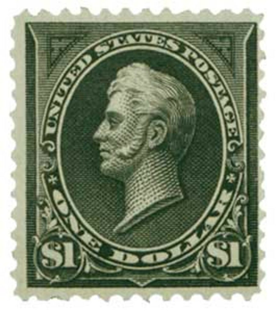 1894 $1 Perry, unwatermarked, type II