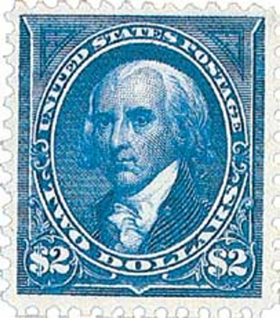 # 262 - 1894 $2 Madison, unwatermarked