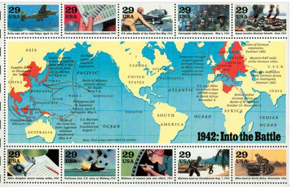 1992 29¢ World War II: Into the Battle