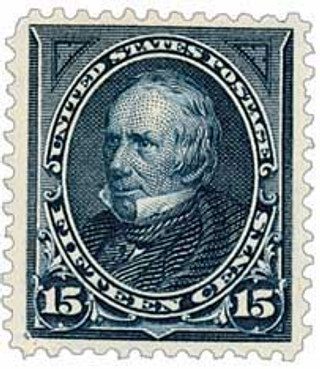 # 274 - 1895 15c Clay, dark blue, double line watermark