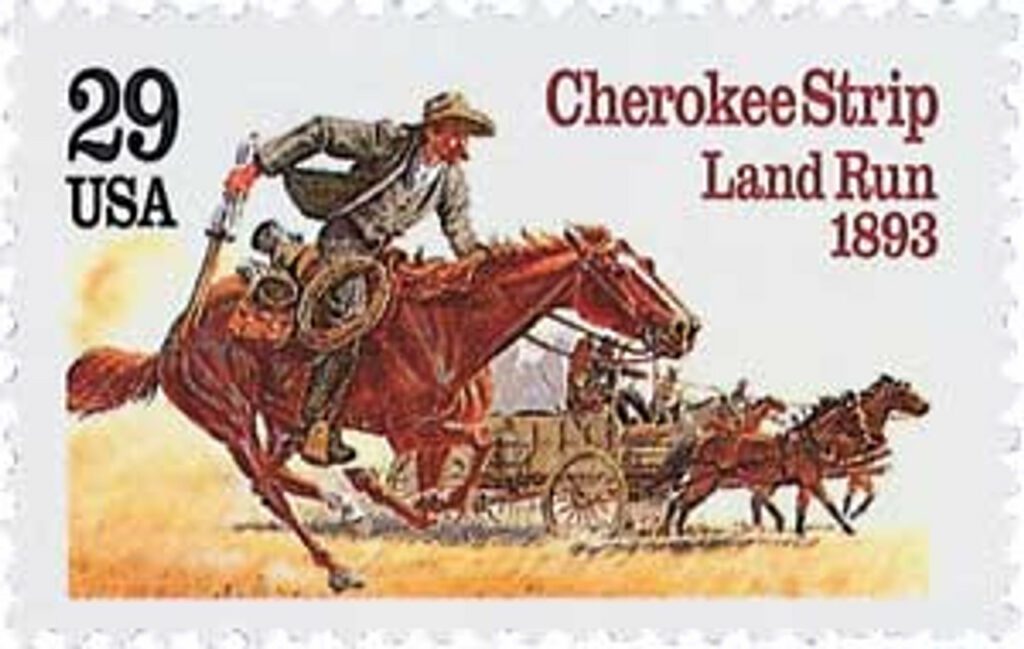 1993 29¢ Cherokee Strip Land Run