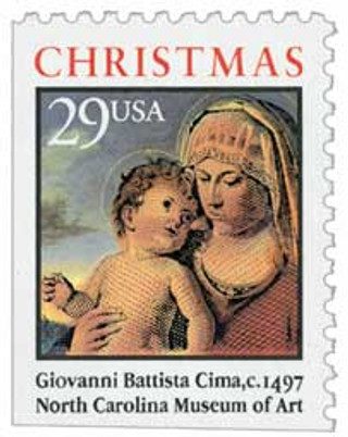 # 2790 - 1993 29c Traditional Christmas: Madonna and Child, booklet single