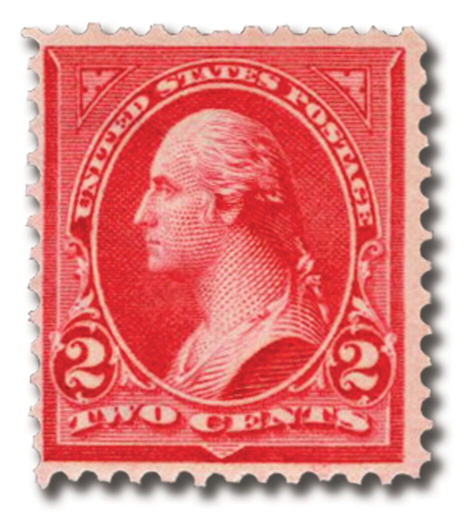 # 279B - 1899 2c Washington, Double Line watermark, Type IV