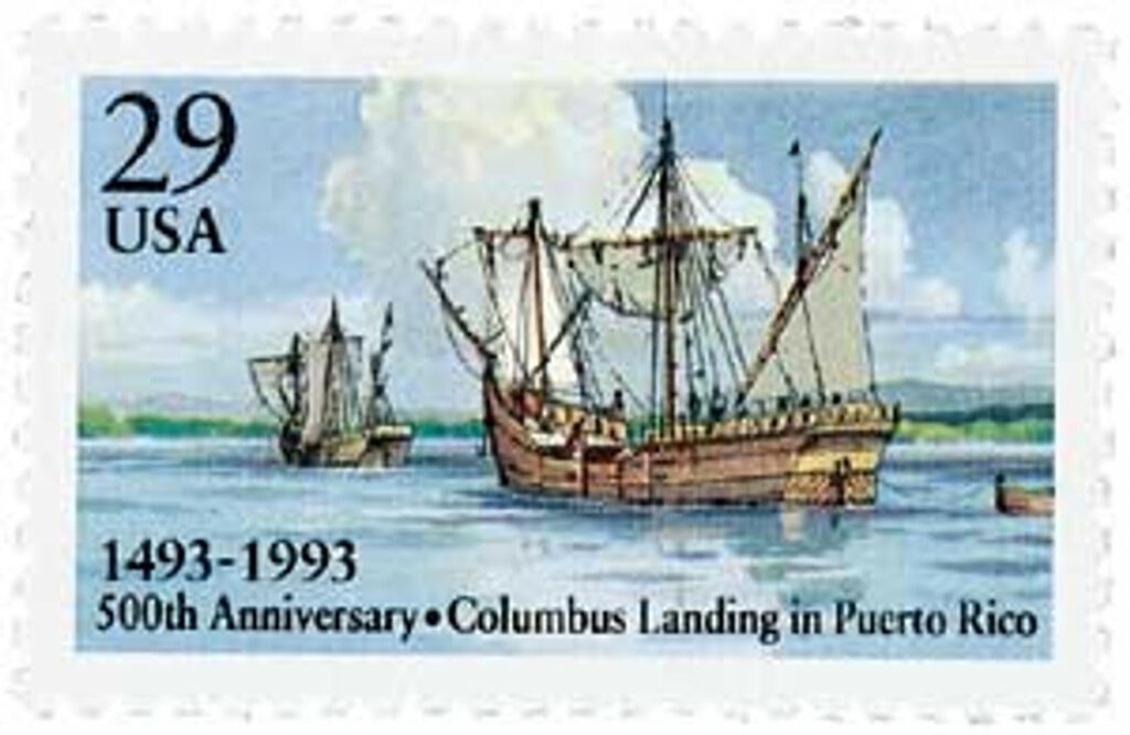 # 2805 - 1993 29c Columbus' Landing in Puerto Rico