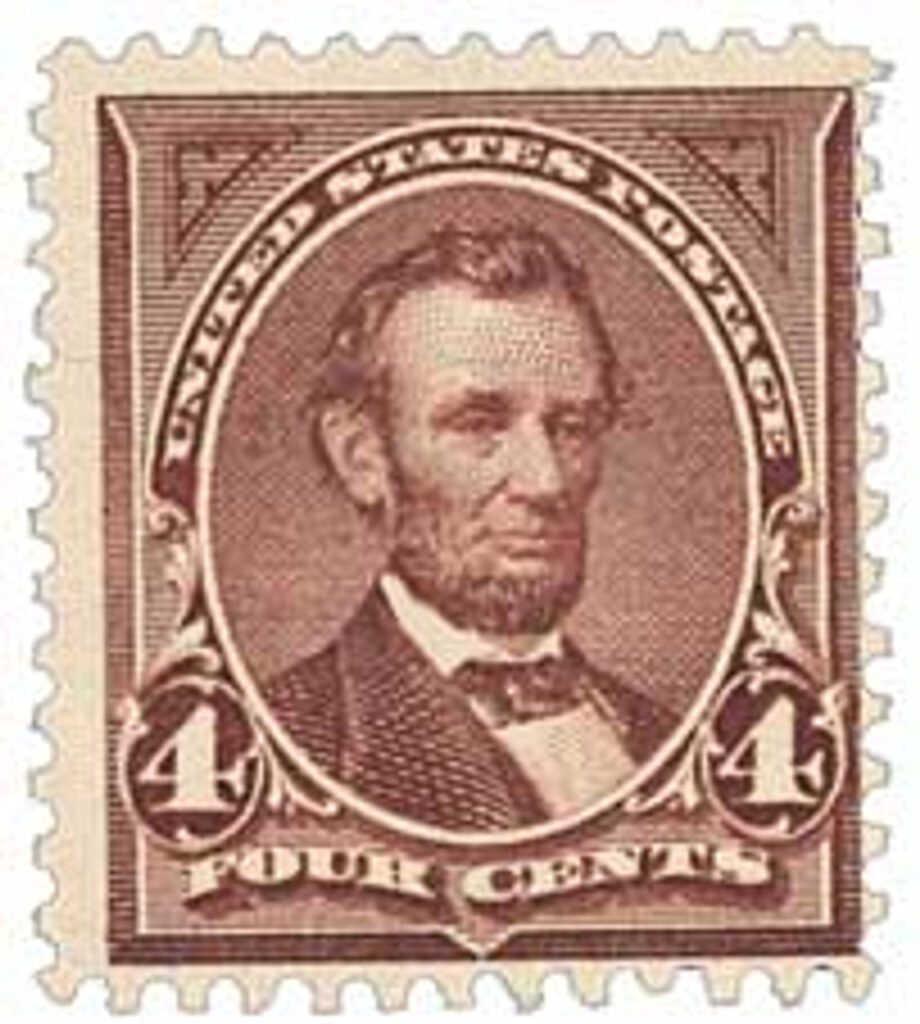 # 280 - 1898 4c Lincoln, rose brown