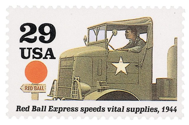 1994 29¢ WWII: Red Ball Express Speeds Vital Supplies