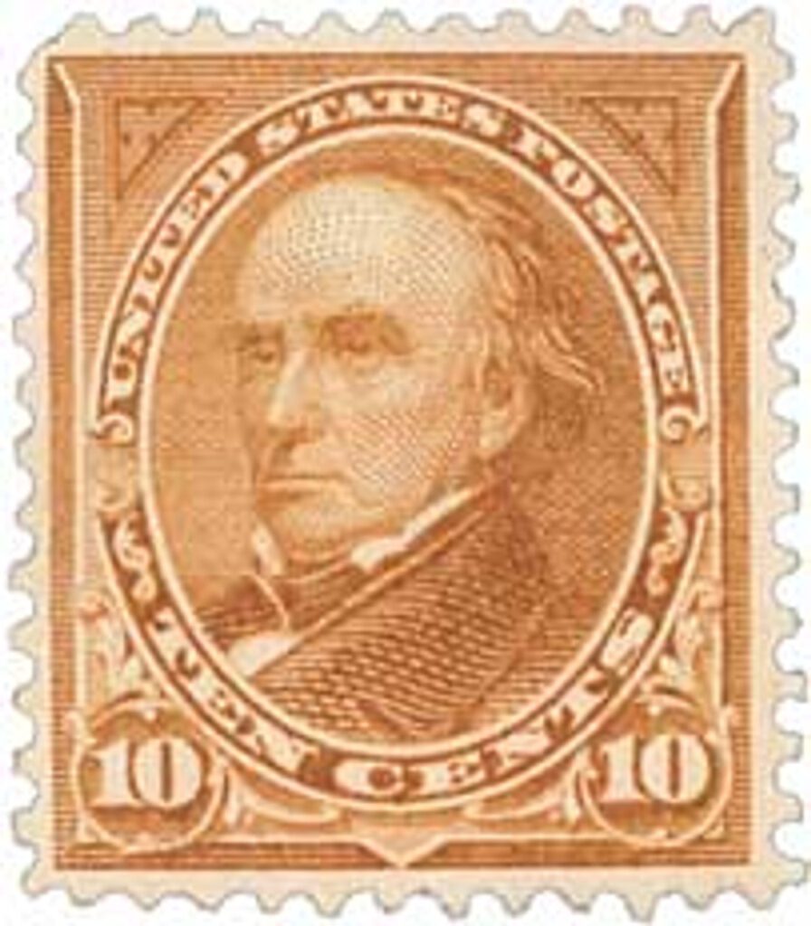 # 283 - 1897-1903 10c Webster, orange brown