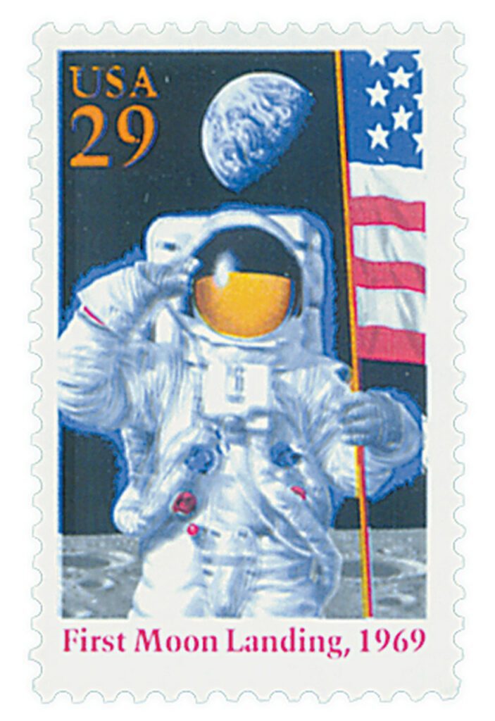 1994 29¢ Moon Landing, single stamp