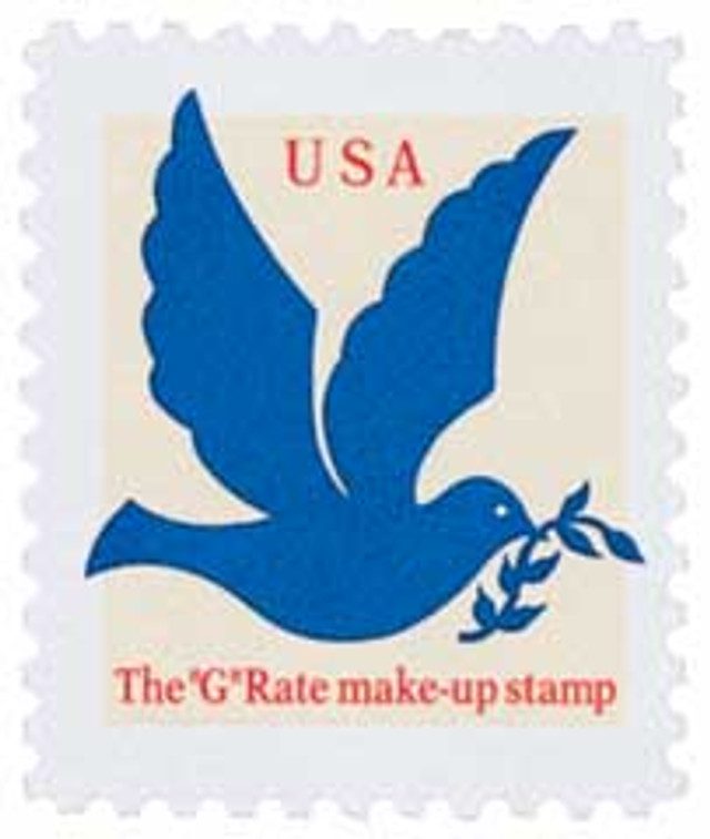 # 2877 - 1994 3c Dove, ABN Make-up rate
