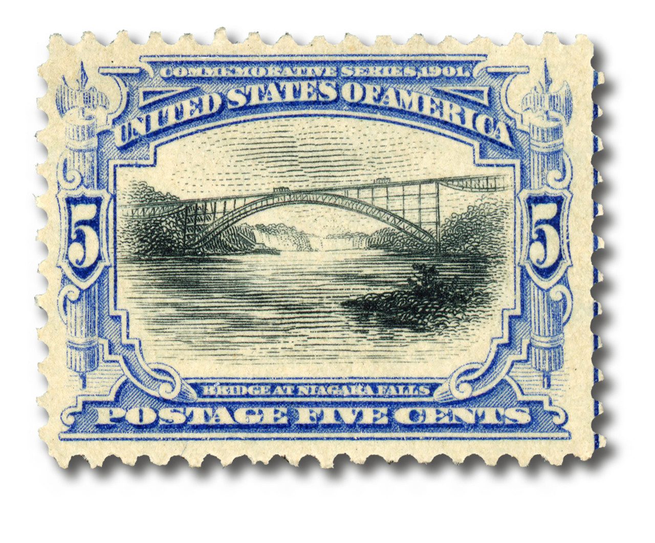 297 - 1901 5c Pan-American Exposition: Bridge at Niagara Falls