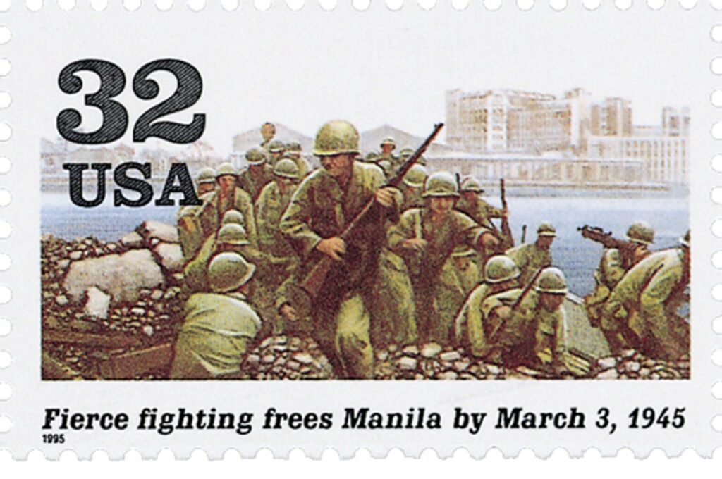 # 2981b - 1995 32c World War II: Fierce Fighting Frees Manilla
