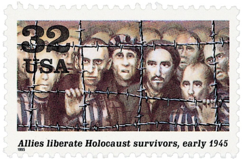 # 2981e - 1995 32c Allies liberate Holocaust survivors
