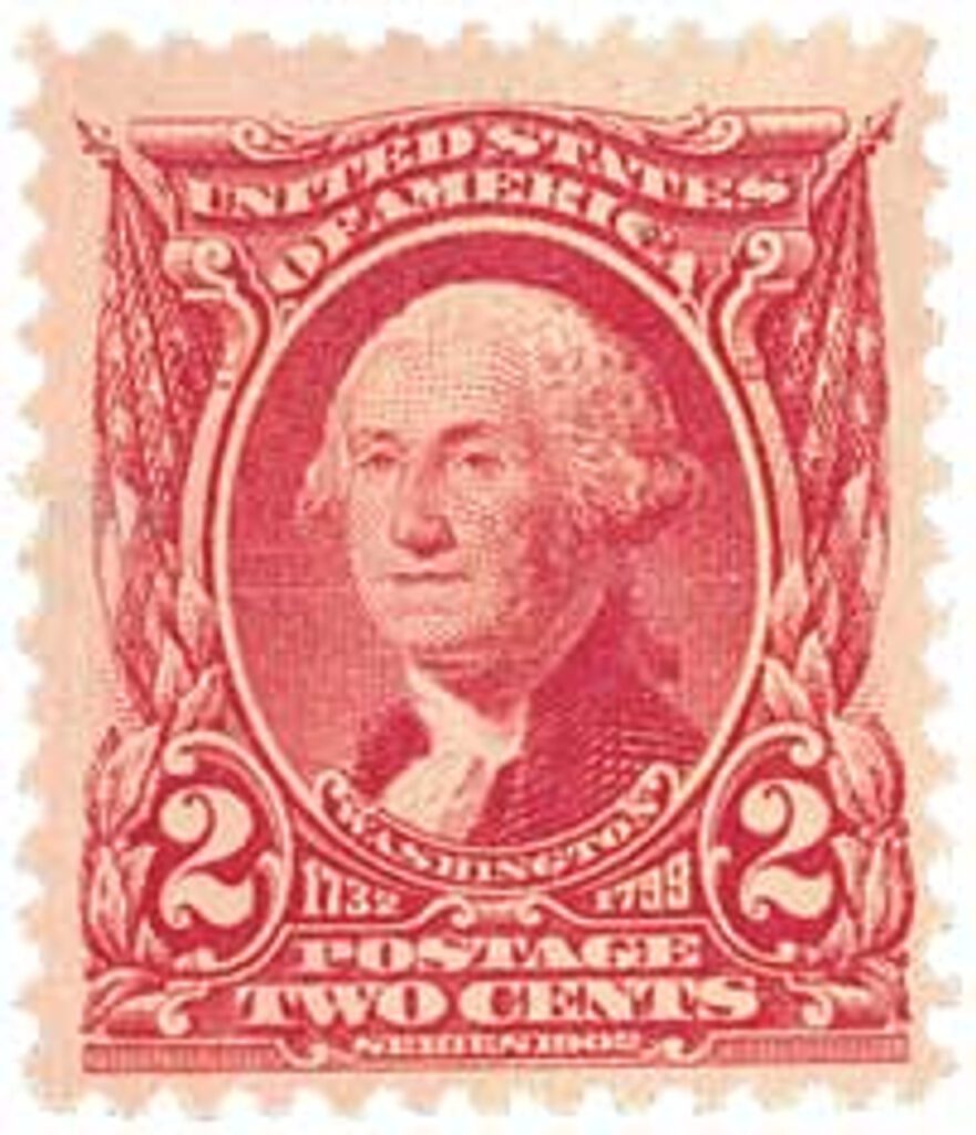 # 301 - 1903 2c Washington, carmine