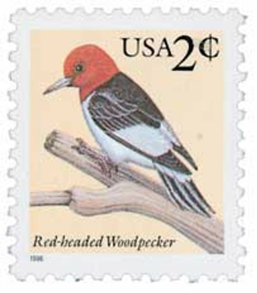 1996 2¢ Red-headed Woodpecker