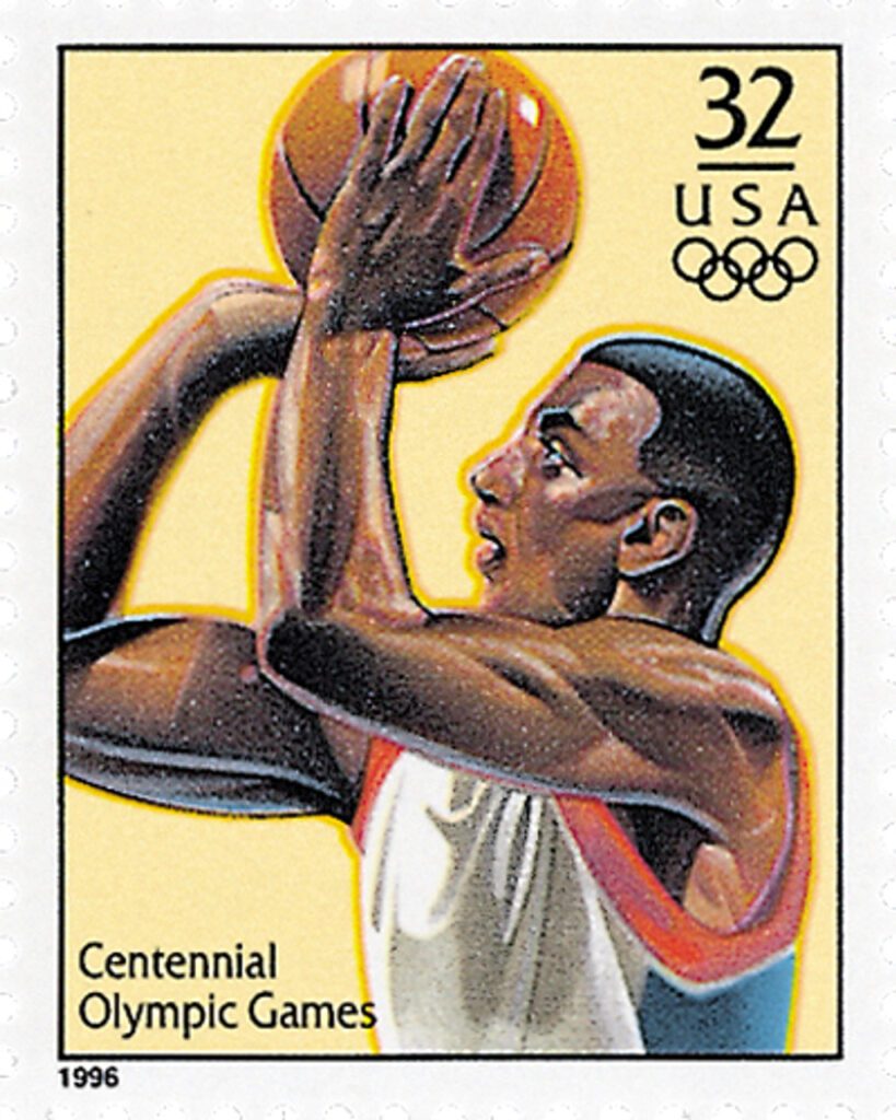 # 3068t - 1996 32c Olympic Games: Men's Basketball