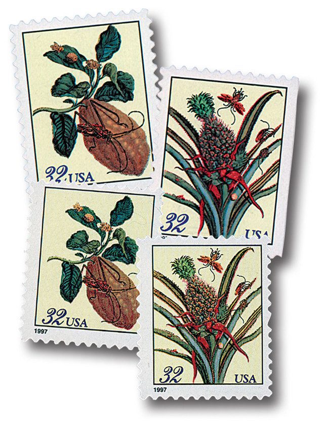 #3126-29 - 1997 32¢ Merian Botanicals, Set of 4 Stamps