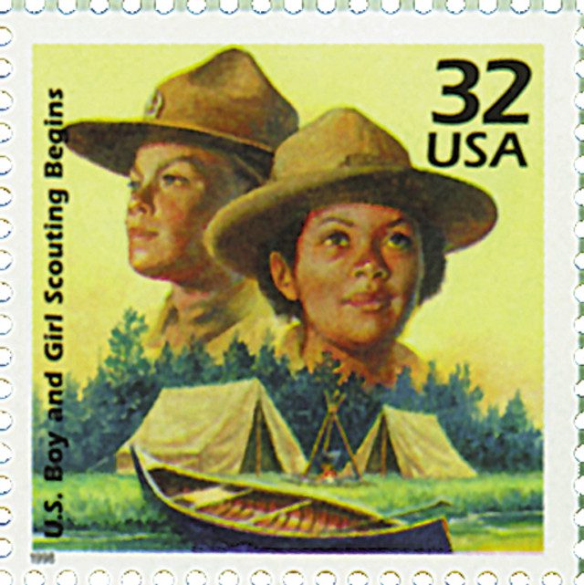 1998 32¢ Celebrate the Century - 1910s: Boy and Girl Scouting