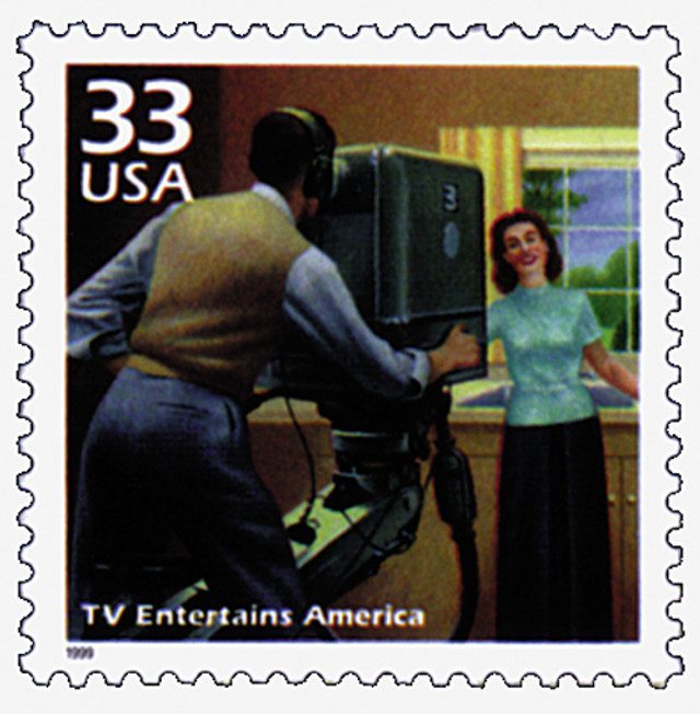 1999 33¢ Celebrate the Century - 1940s: TV Entertains America