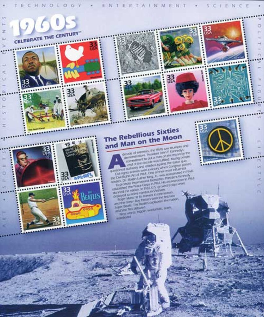 # 3188 - 1999 33c Celebrate the Century: 1960s