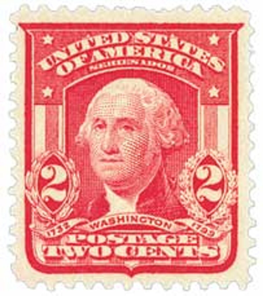 # 319 - 1903 2c Washington, carmine