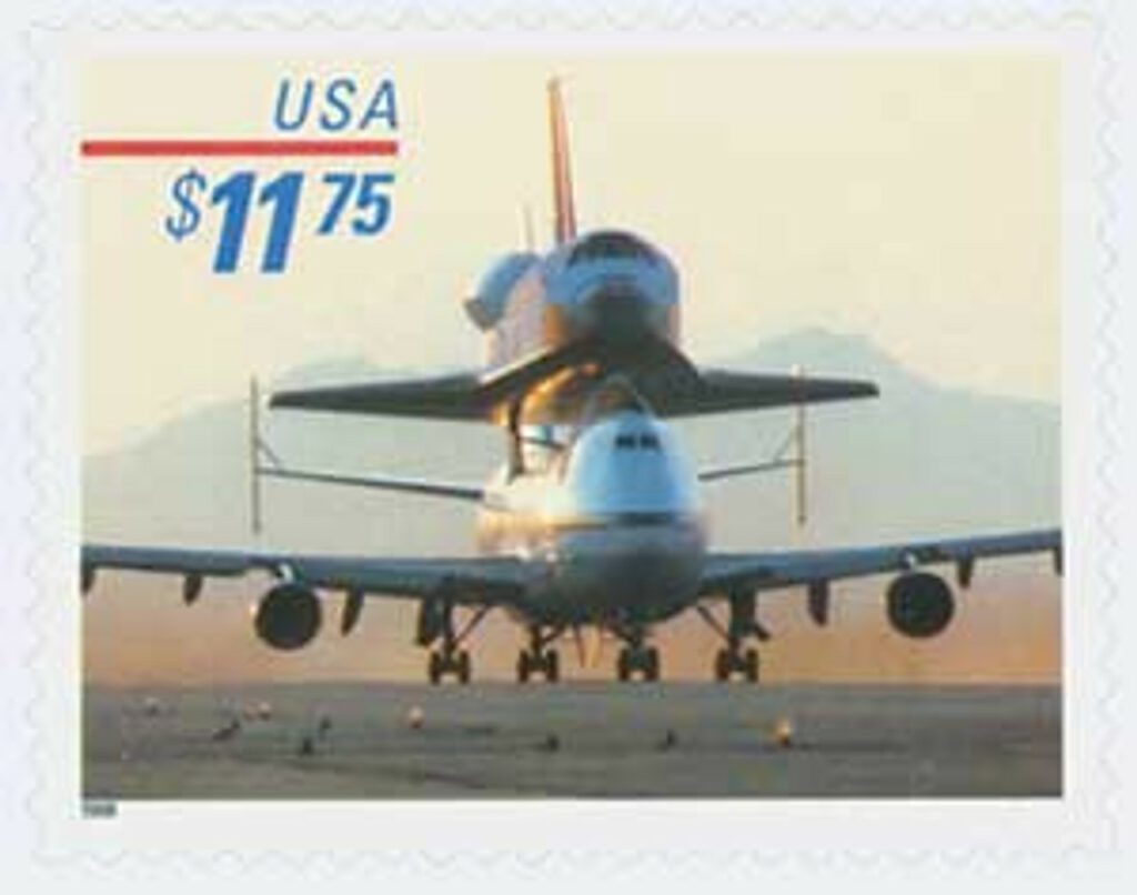 1998 $11.75 Piggyback Space Shuttle, Express Mail