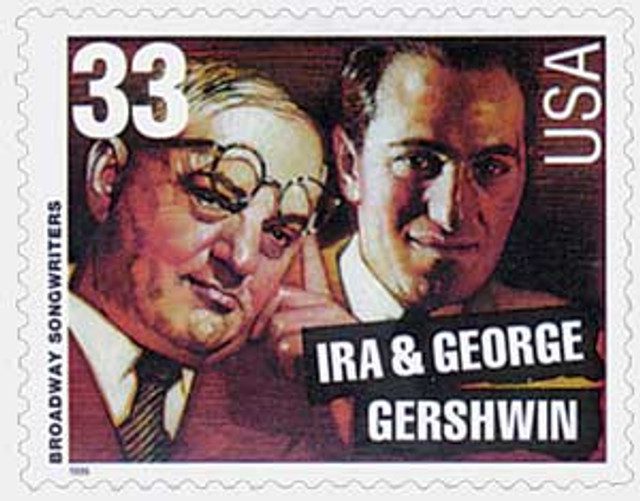 1999 33c Broadway Songwriters: Ira and George Gershwin