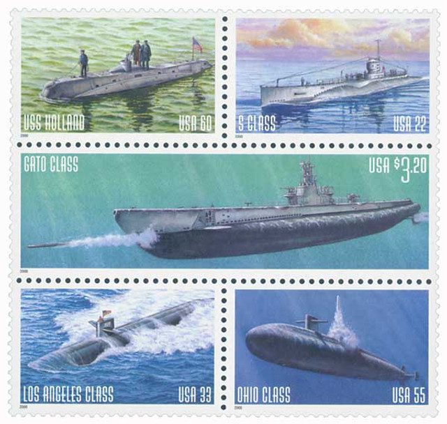 #3373-77 - 2000 22c-$3.20 U.S. Navy Submarines