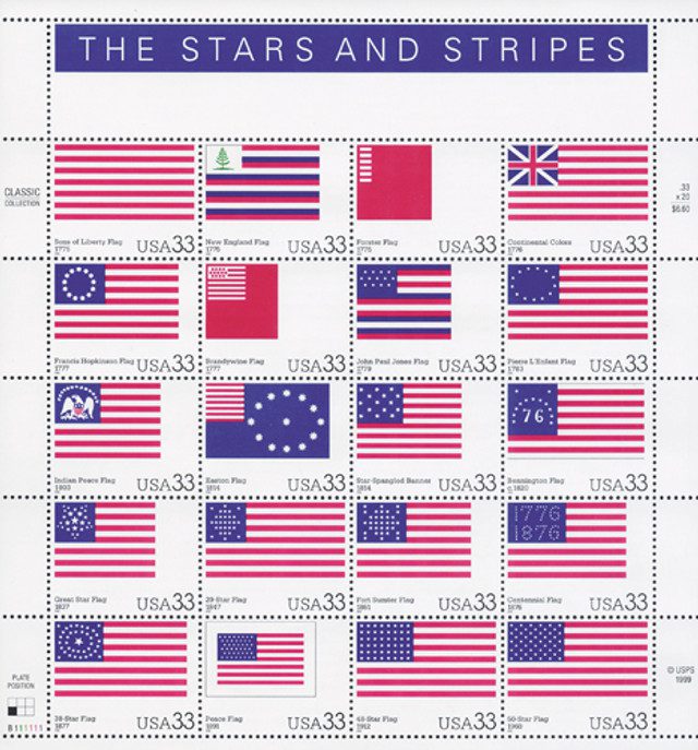 #3403 - 2000 33c The Stars and Stripes