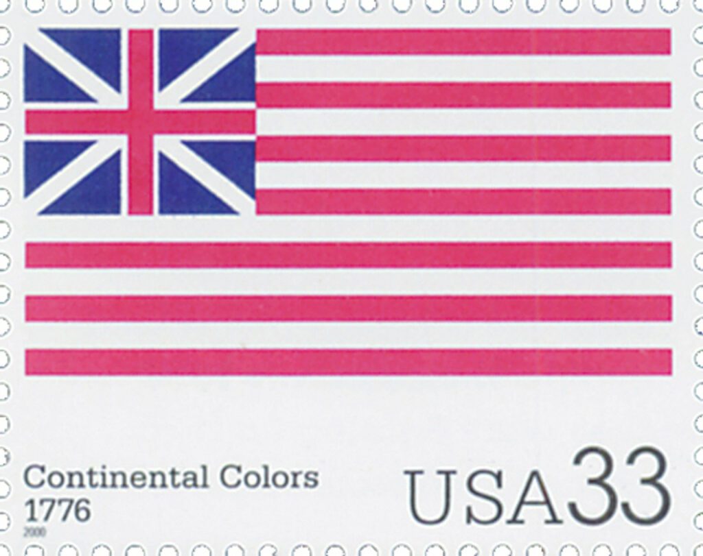 2000 33¢ The Stars and Stripes: Continental Colors