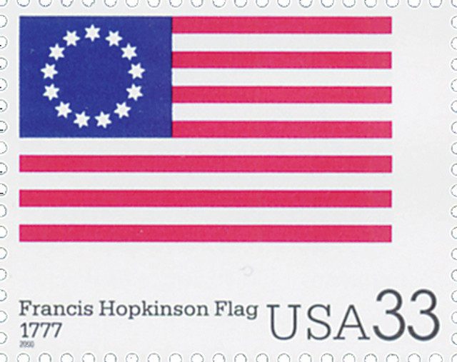 # 3403e - 2000 33c The Stars and Stripes: Francis Hopkinson Flag