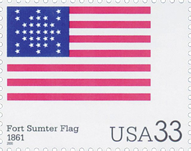 #3403o - 2000 33c The Stars and Stripes: Fort Sumter Flag