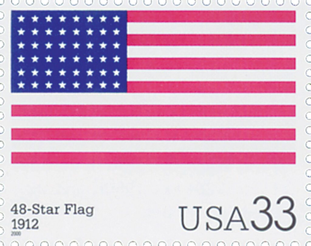 # 3403s - 2000 33c The Stars and Stripes: 48-Star Flag