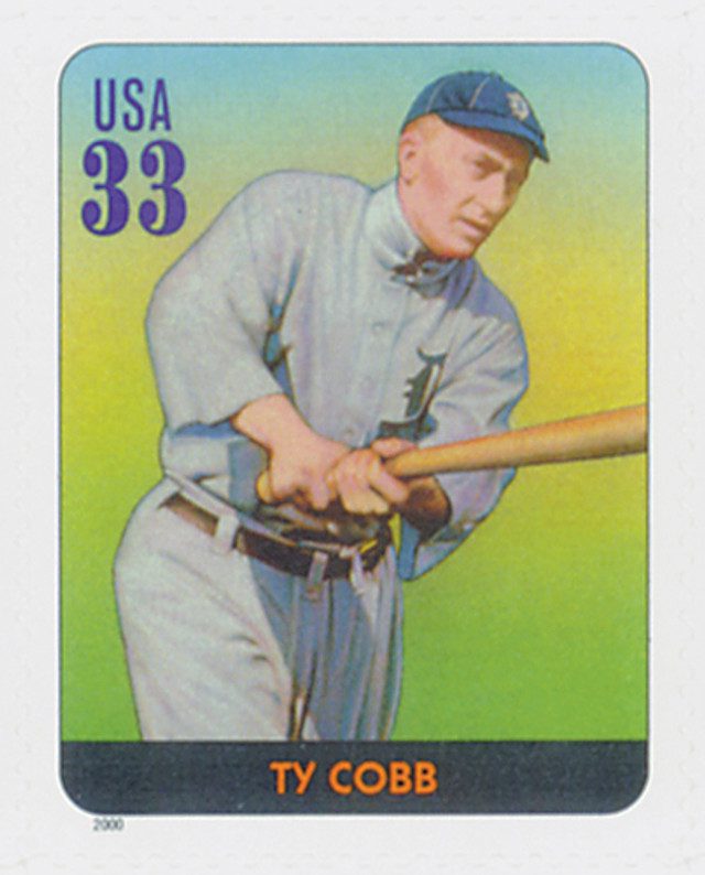 2000 33¢ Legends of Baseball: Ty Cobb