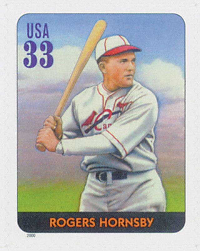 #3408f - 2000 33c Legends of Baseball: Rogers Hornsby