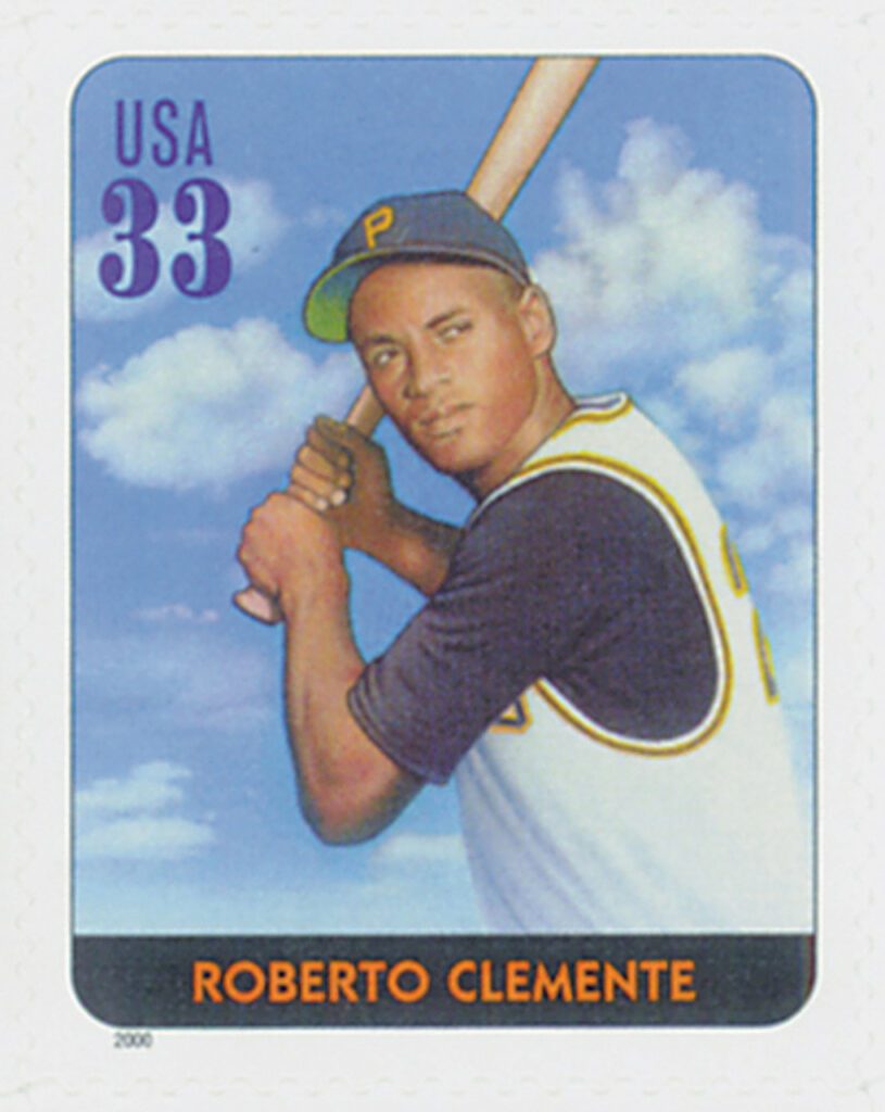 2000 33c Legends of Baseball: Roberto Clemente