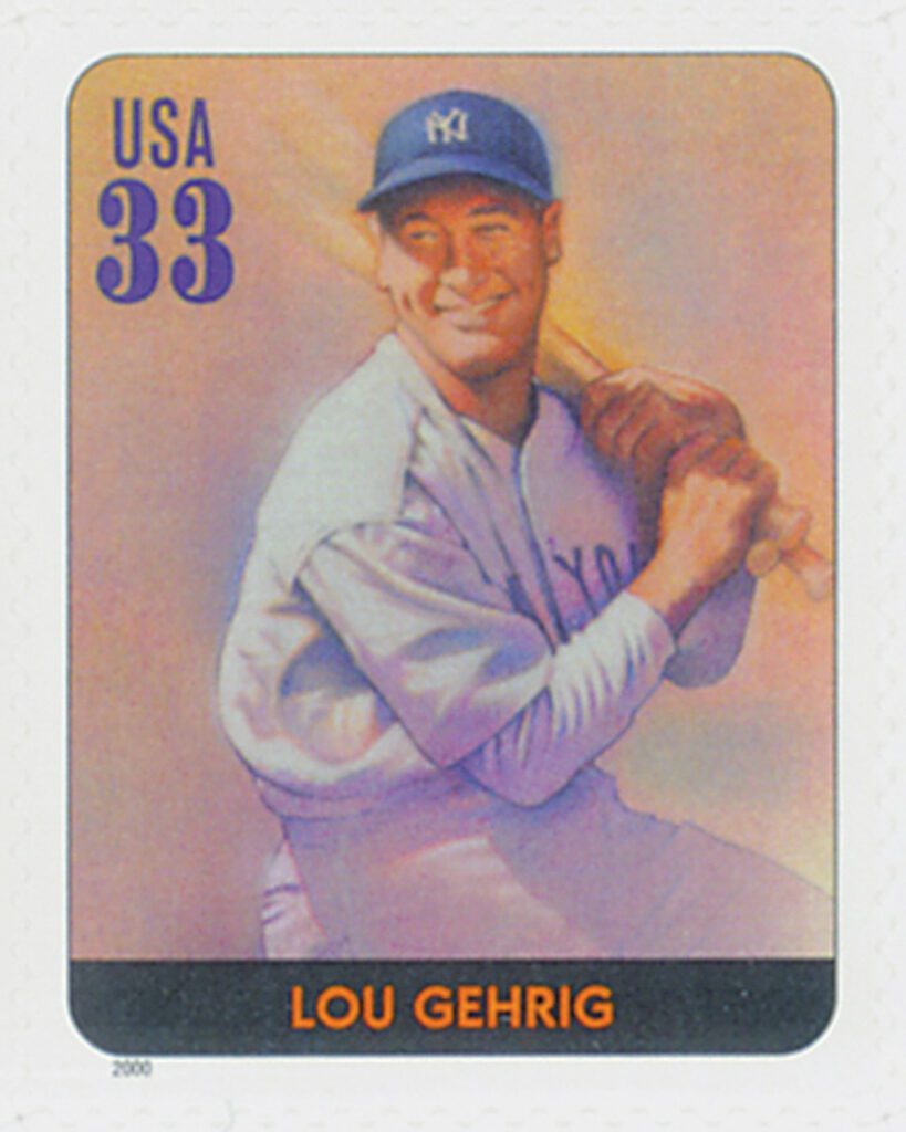 2000 33¢ Legends of Baseball: Lou Gehrig