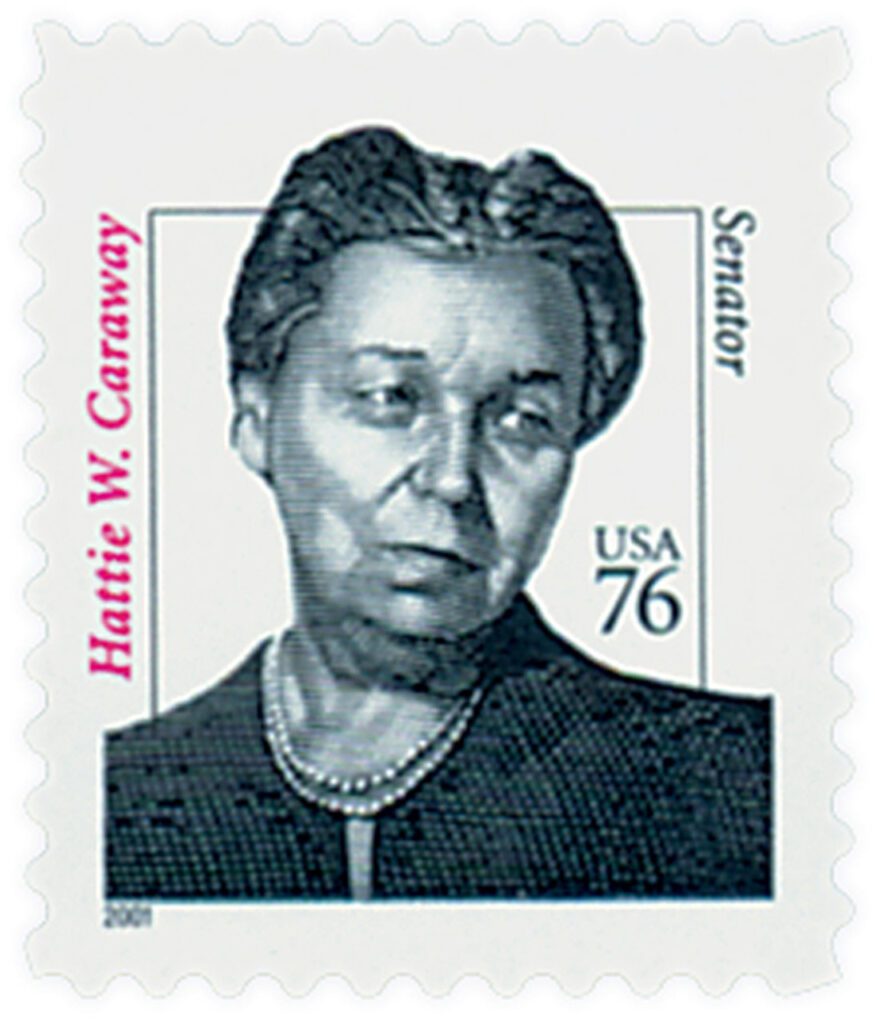 # 3431 - 2001 76c Hattie Caraway, Die cut 11