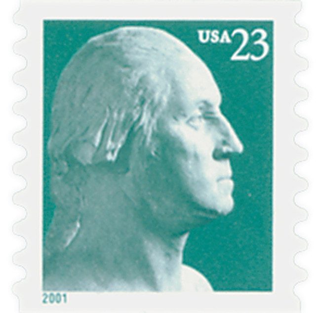 #3475A - 2001 23c George Washington, self-adhesive coil