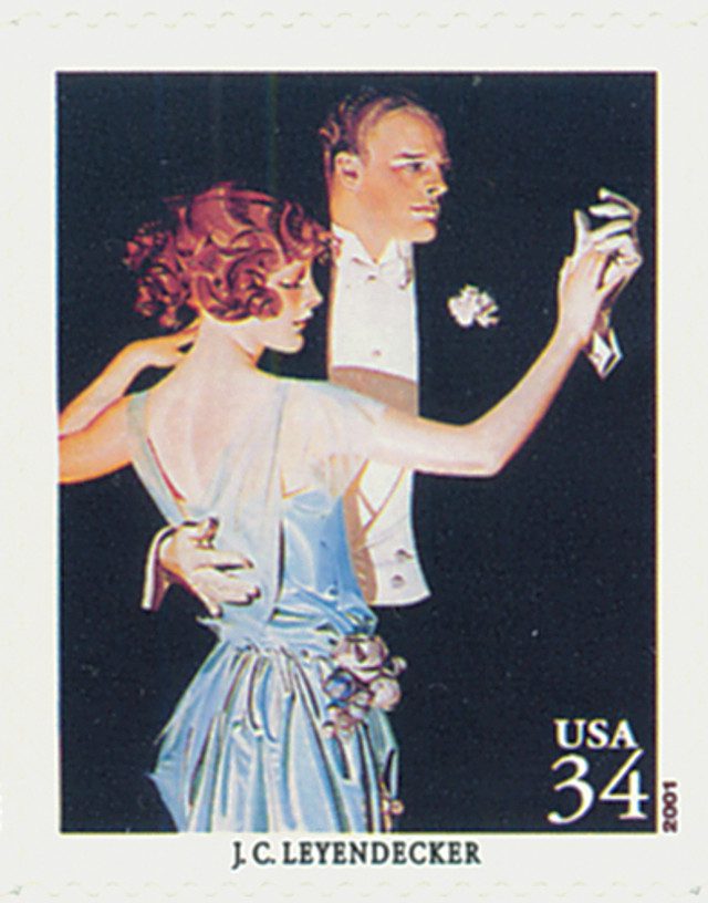 #3502c - 2001 34c American Illustrator J.C. Leyendecker