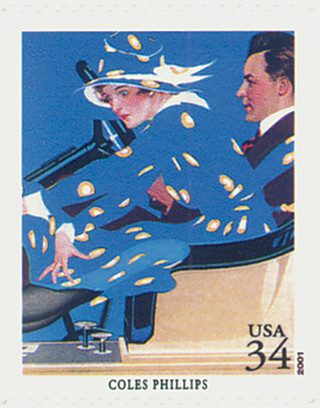 # 3502e - 2001 34c American Illustrator Coles Phillips
