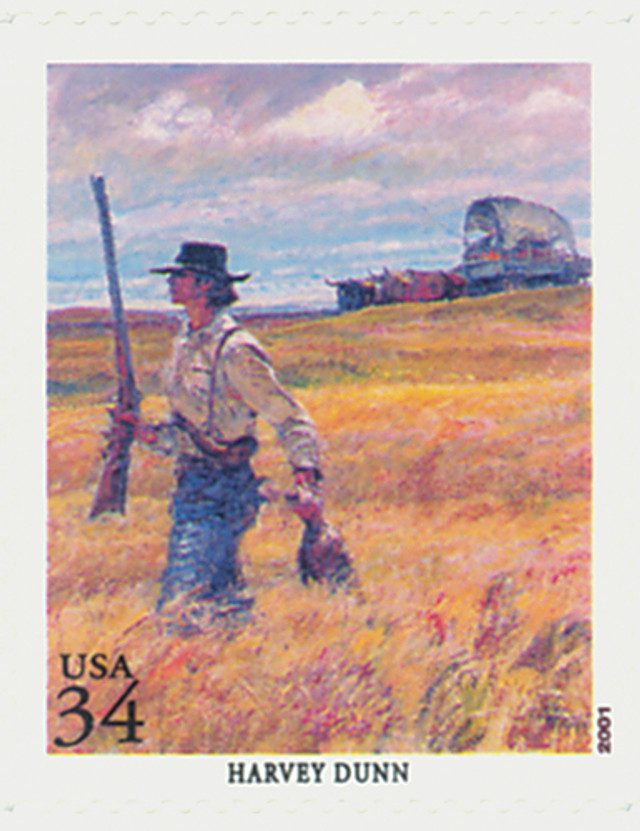 # 3502o - 2001 34c American Illustrator Harvey Dunn