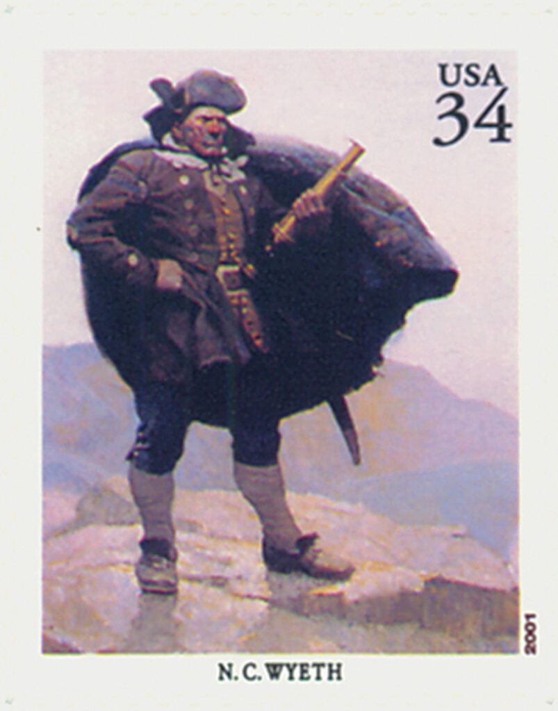 # 3502r - 2004 34c American Illustrator N. C. Wyeth