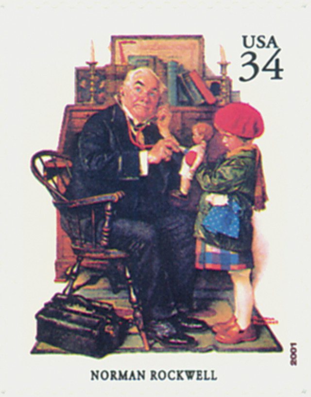 2001 34¢ American Illustrator Norman Rockwell