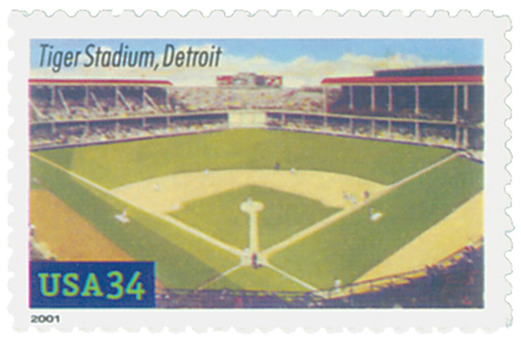 # 3511 - 2001 34c Legendary Baseball Fields: Tiger Stadium