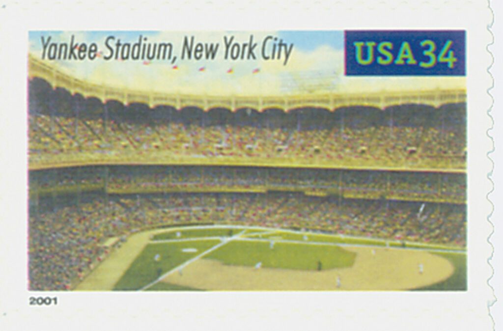 2001 34¢ Legendary Baseball Fields: Yankee Stadium