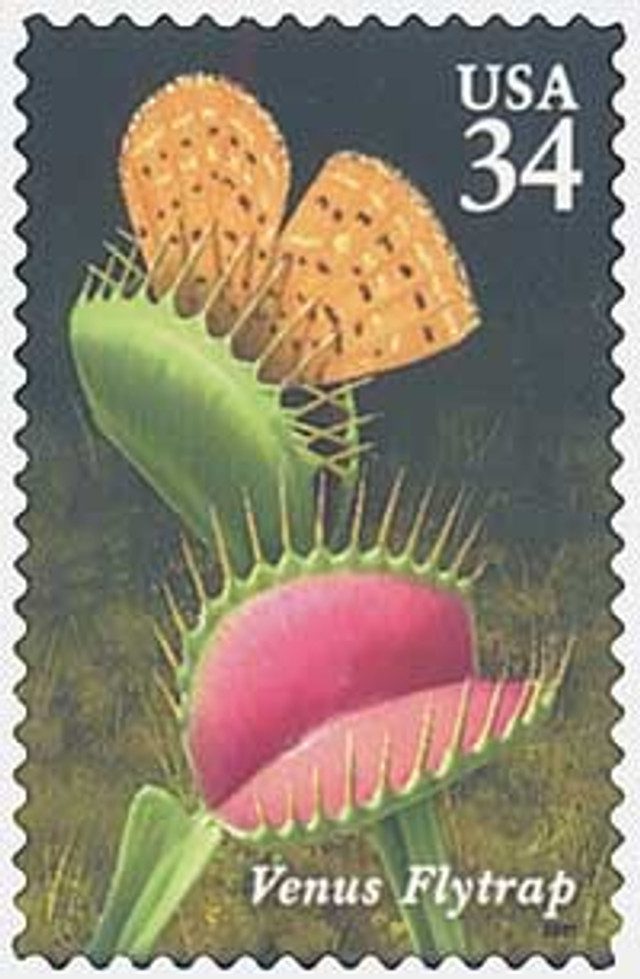 #3528 - 2001 34c Carnivorous Plants: Venus Flytrap