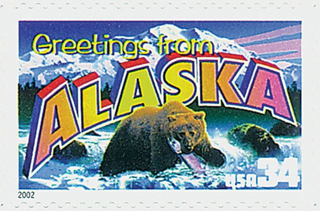 # 3562 - 2002 34c Greetings From America: Alaska