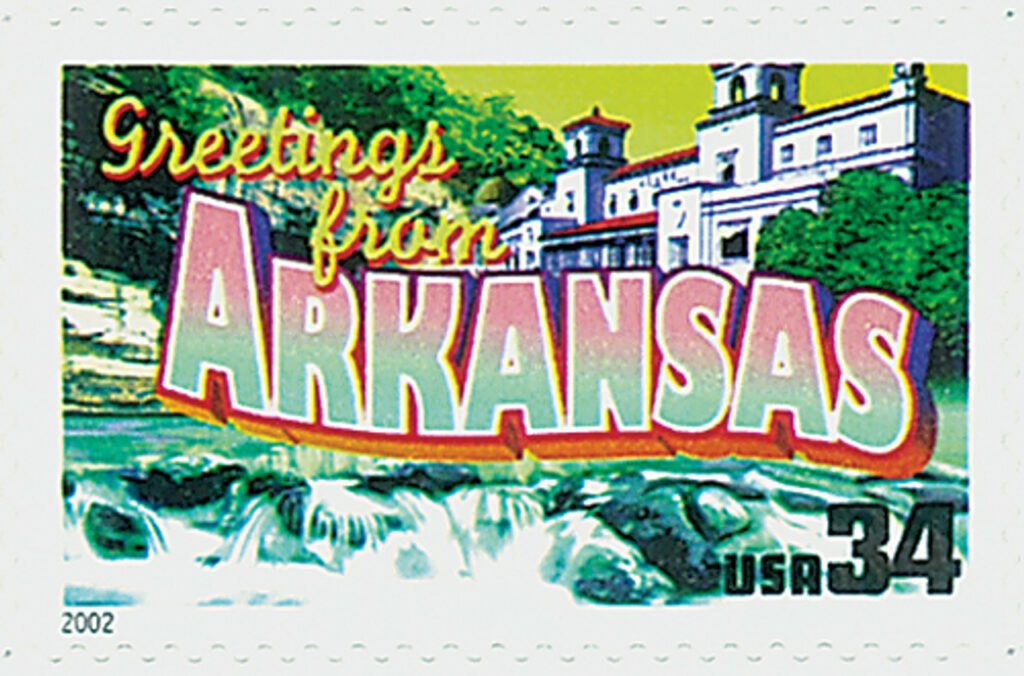 2002 34¢ Greetings From America: Arkansas