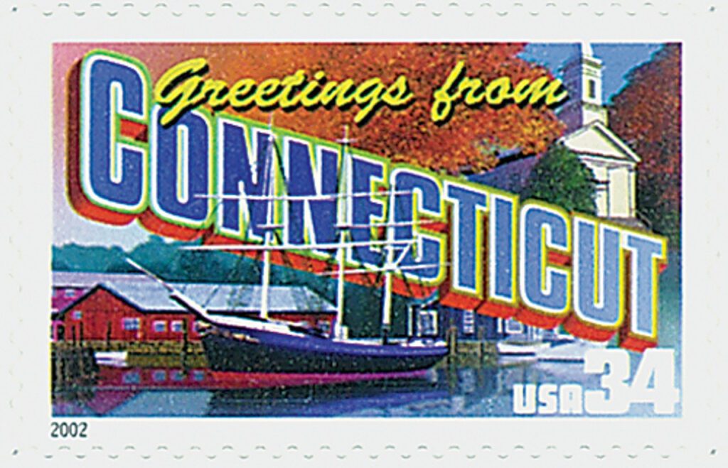 # 3567 - 2002 34c Greetings From America: Connecticut