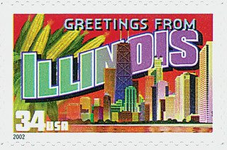 # 3573 - 2002 34c Greetings From America: Illinois